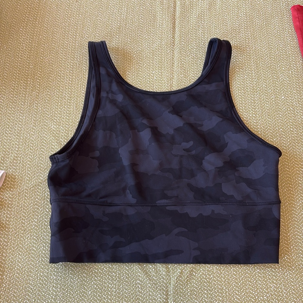 Lululemon Power Pivot Black Camo Tank Top